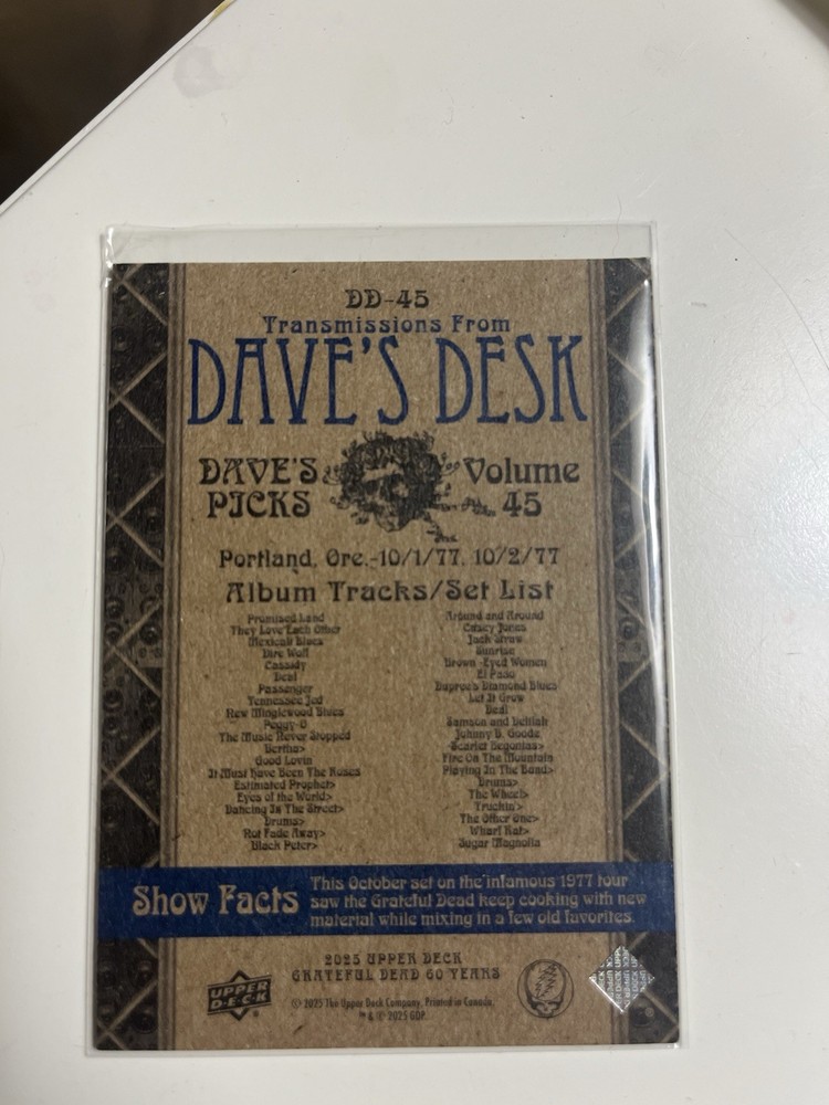 Grateful Dead Dave's Picks Volume