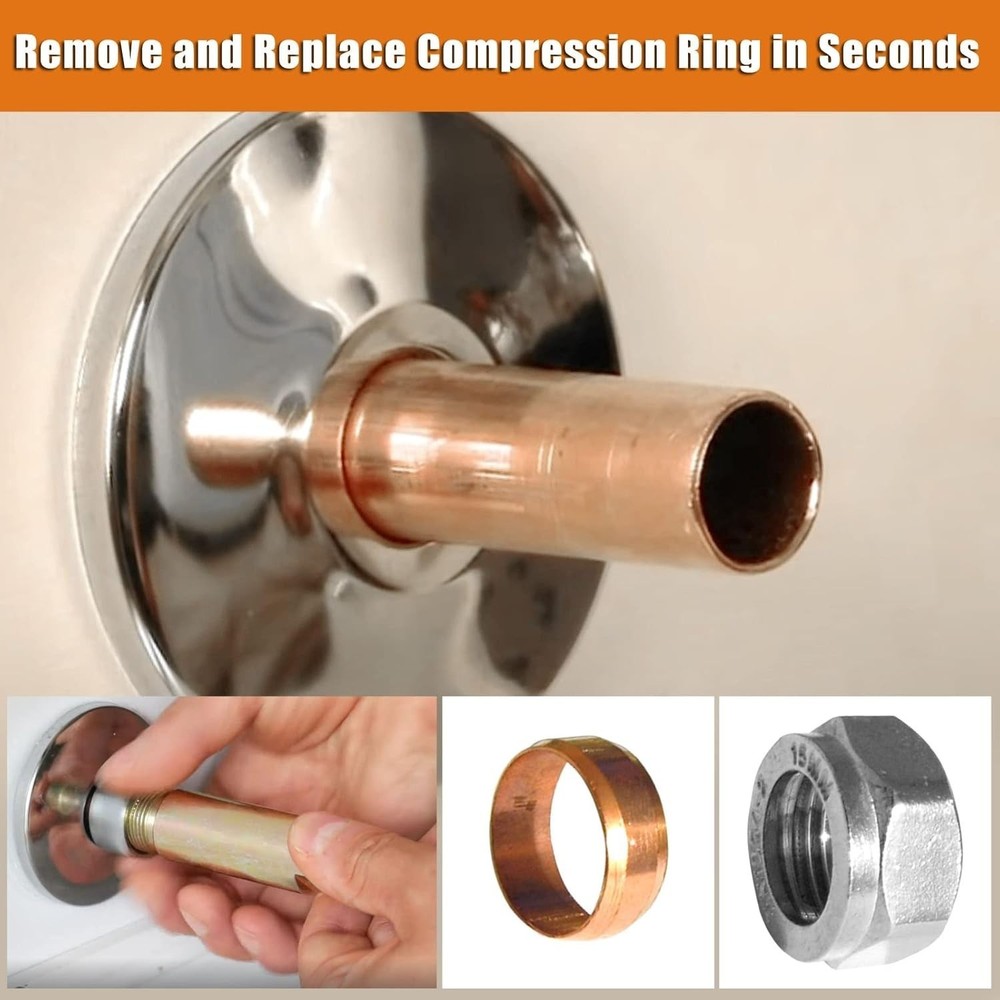 Compression Sleeve Puller Remove Tool Nut & Ferrule of Pipe 03943 Sleeve Remover