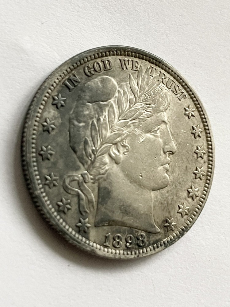 1898 P Barber Half Dollar,