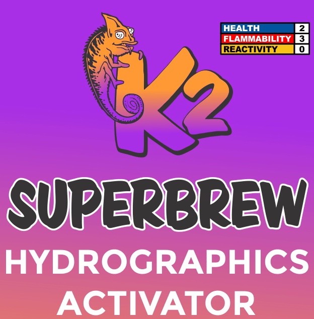 Quart / 32oz K2 SUPER BREW Hydrographics Liquid Activator cooler then hydrovator