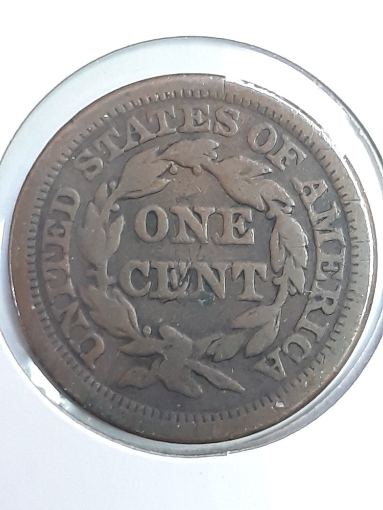 1851 Braided Hair Large Cent