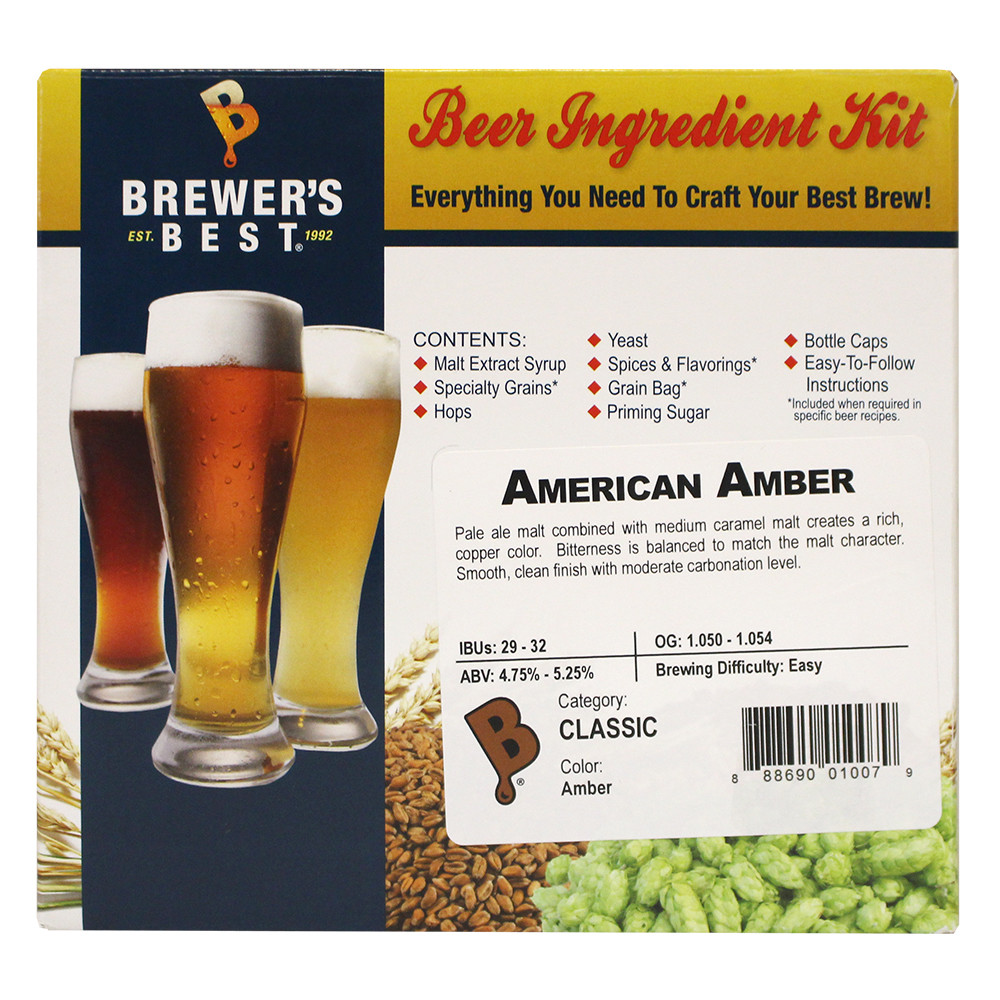 American Amber Ingredient Kit for Home Brew Beer Making