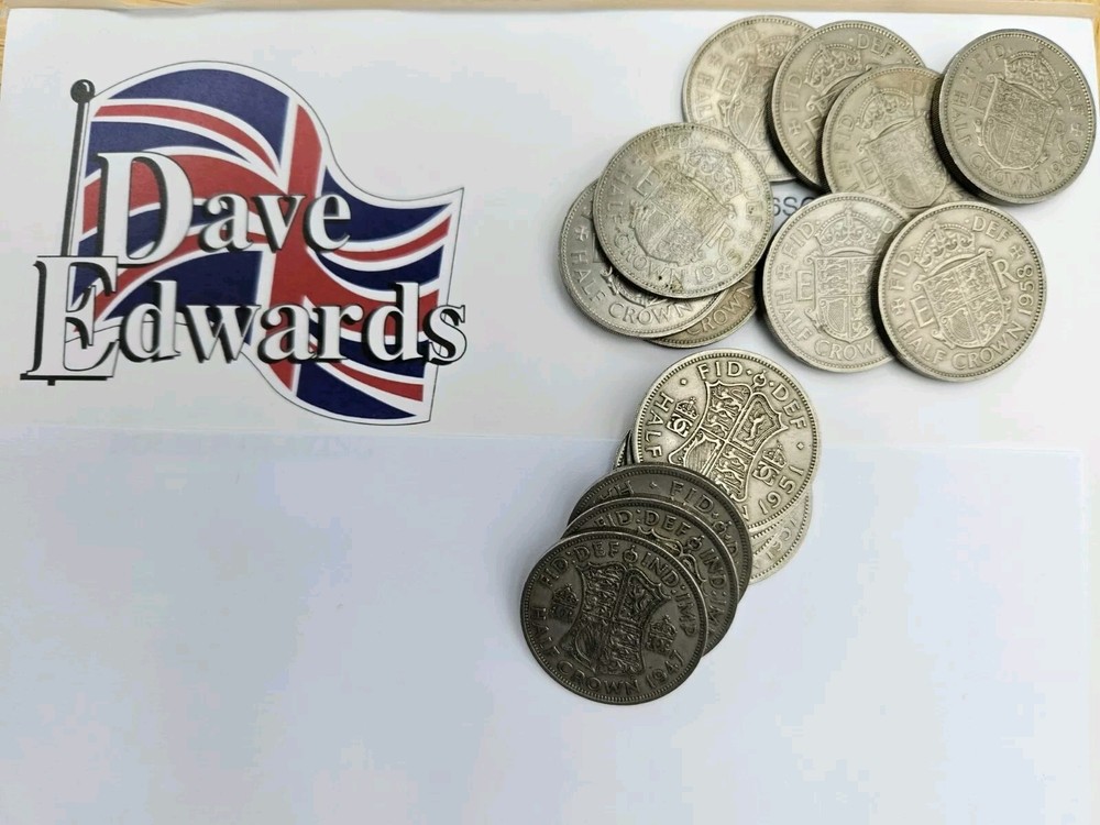 Pre Decimal 1949 British Half Crown Coin