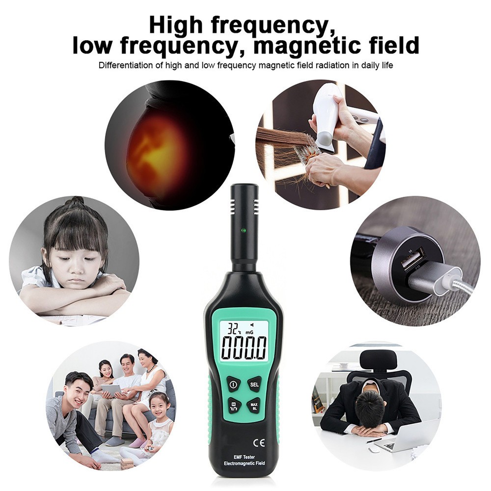 Radiation Dosimeter Detector Counter Geiger Electromagnetic Field Tester