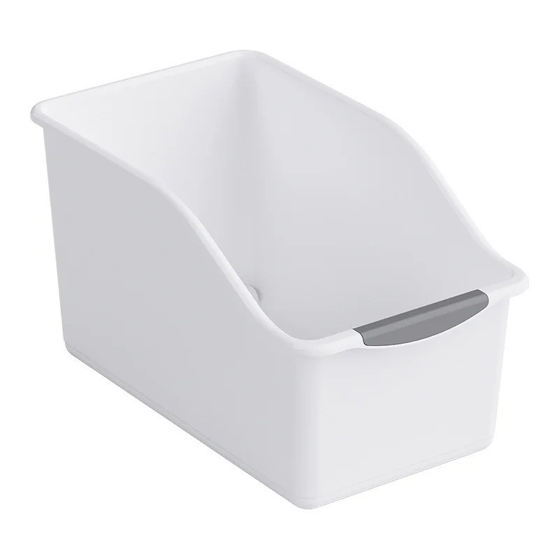 Curved Plastic Storage Bins Set Multipurpose Home Organizer Boxes