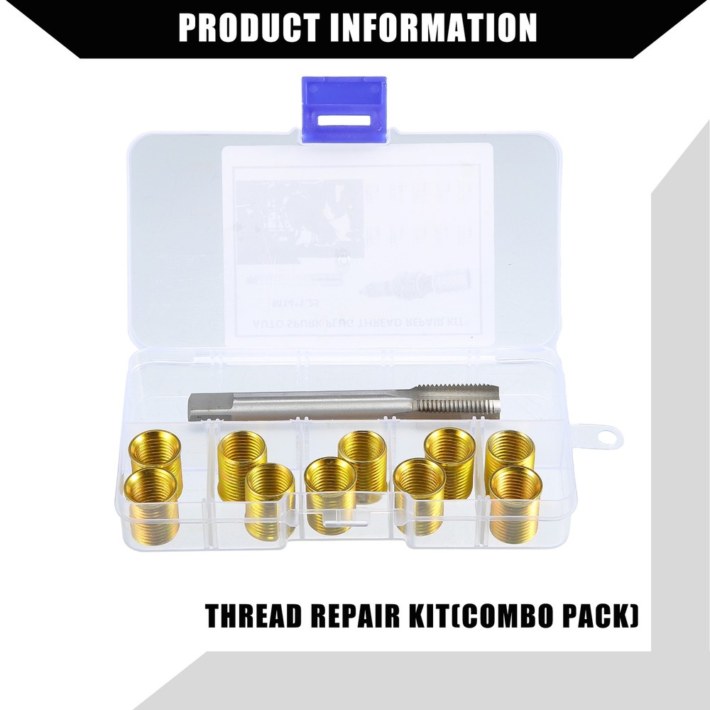 Single Outer Spark Plug Thread Repair Tools M12 Inner Thread M14 Tap Universal