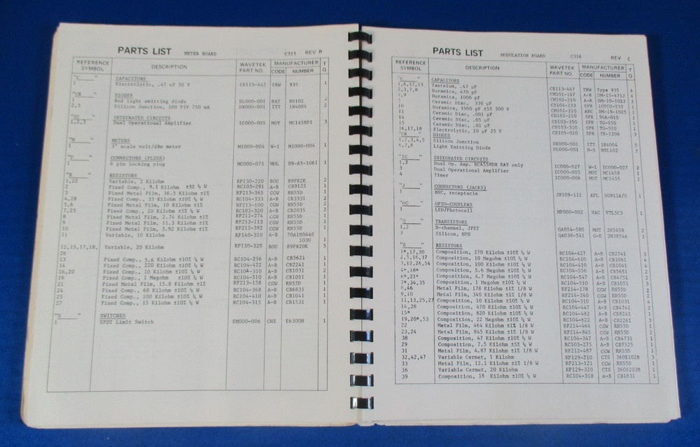 Wavetek Signal Generator Model 3000 Instruction Manual Original