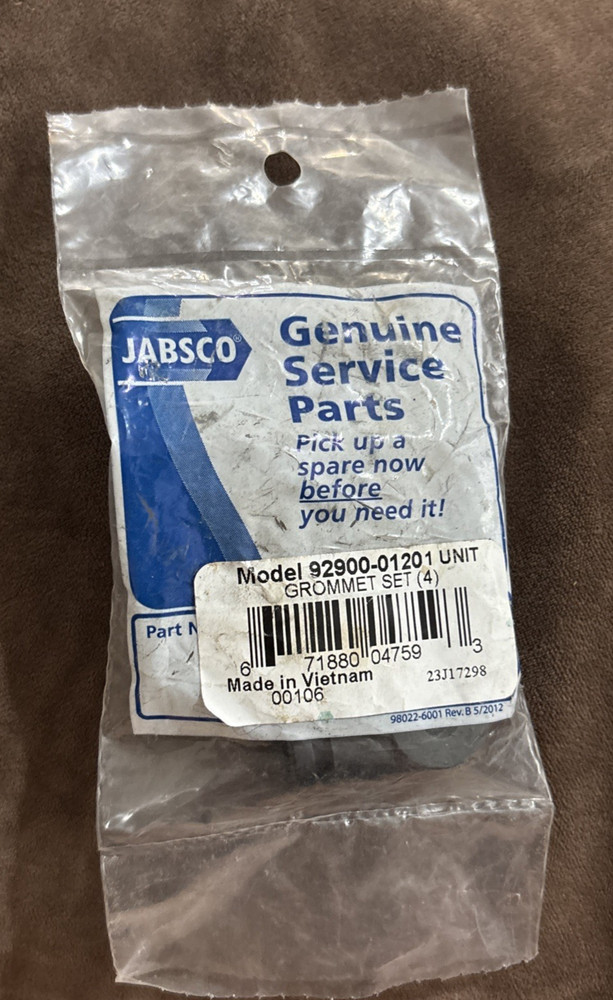 Jabsco 92900-0120 Macerator Grommet