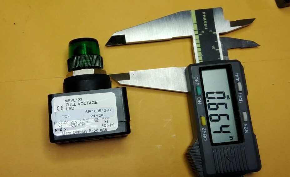 DATA DISPLAY PRODUCTS MFVL122 5/8" LAMP INDICATOR 24VDC