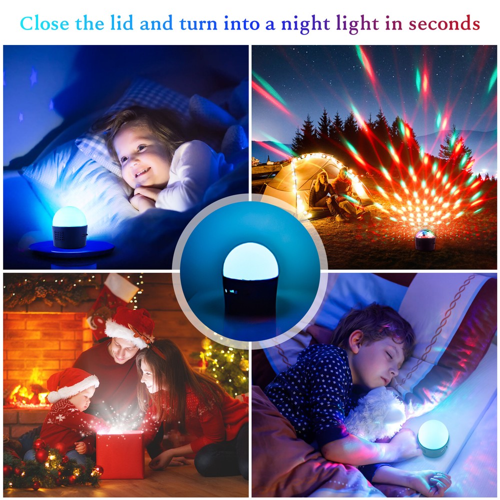 Mini Disco Lights Magic Ball Light Sound Activated Multi-Color Battery Operated