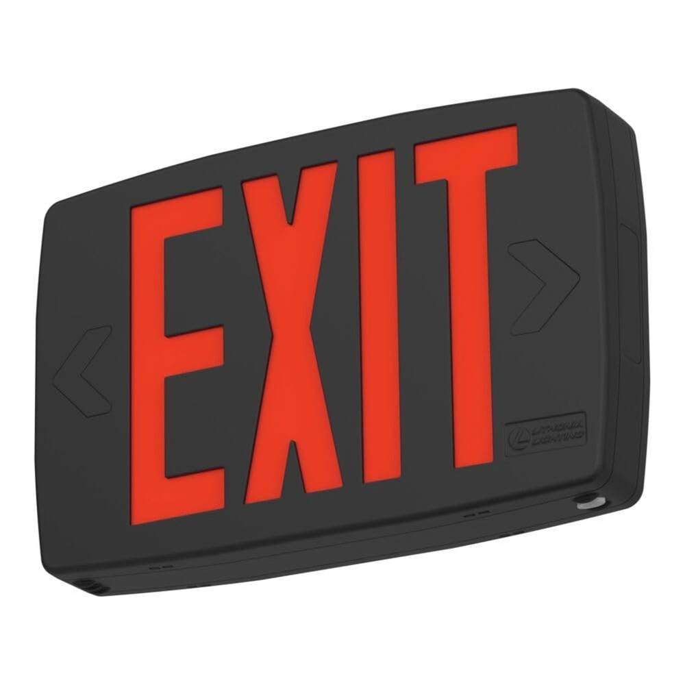 Lithonia Lighting Quantum LED Exit Sign, Dual Sided Emergency Exit Sign, Sele...