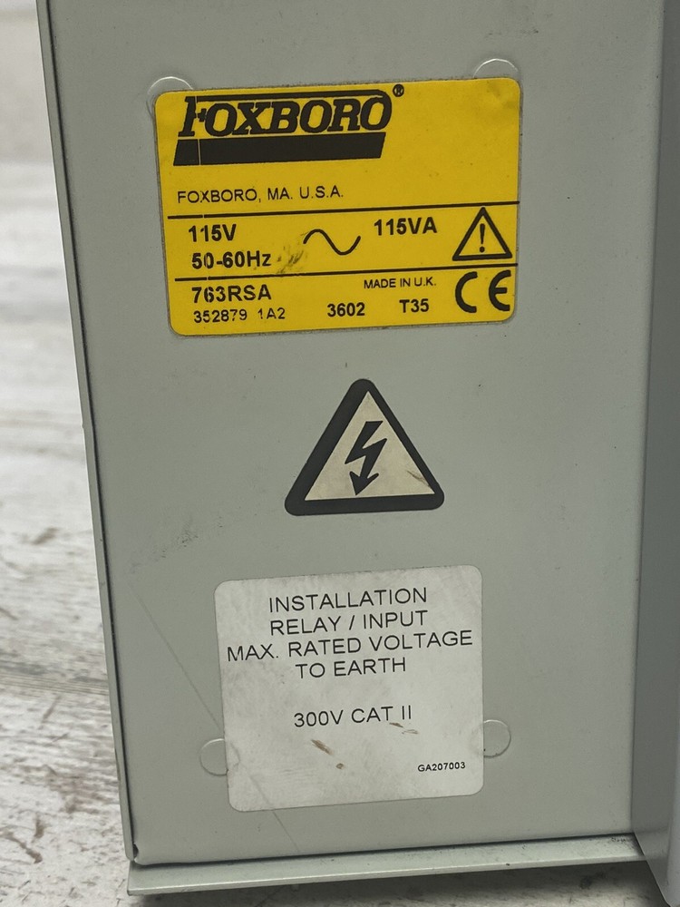 Foxboro 763RSA Chart Recorder 115v-ac Pre Owned