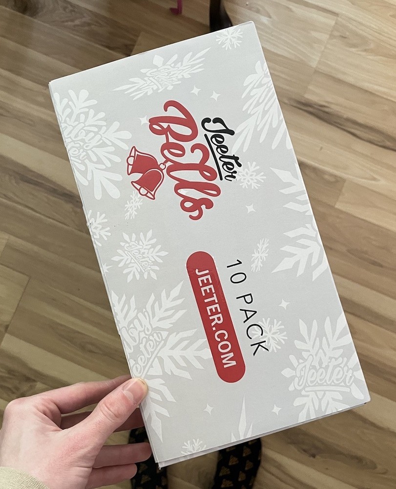 Empty Jeeter Bells Promo Display Box