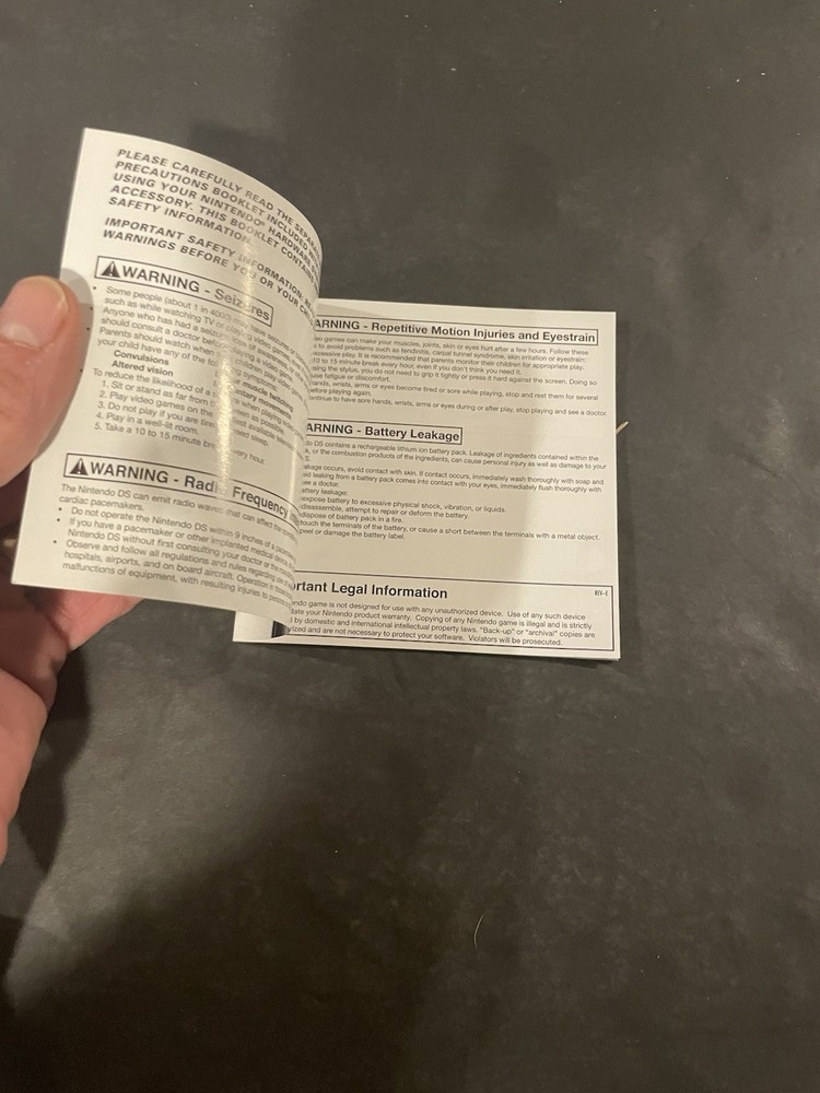 smackdown vs raw 2008 ds Manual only