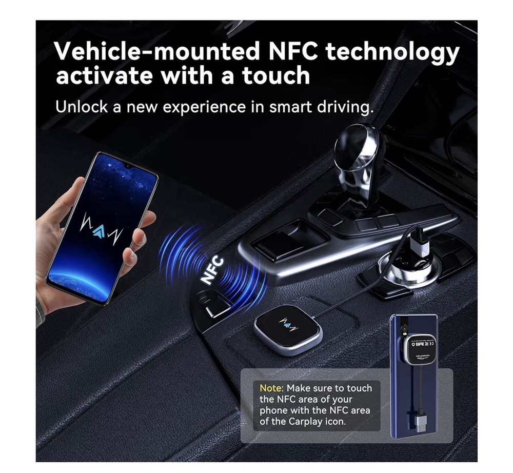 Wireless CarPlay Adapter, Wireless Car Screen Adapter