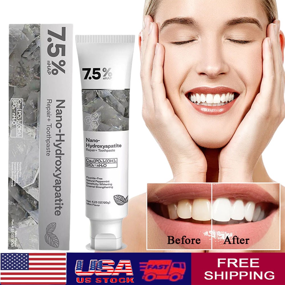 7.5% Hap Nano-Hydroxyapatite Toothpaste Remove Deep Clean For Sensitive Teeth