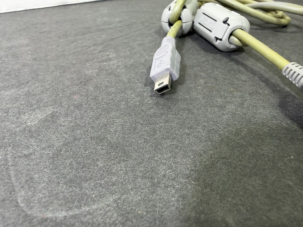 Sony OEM USB Data Cable Grey USB-A to Mini-USB 5-Pin w/ Ferrite