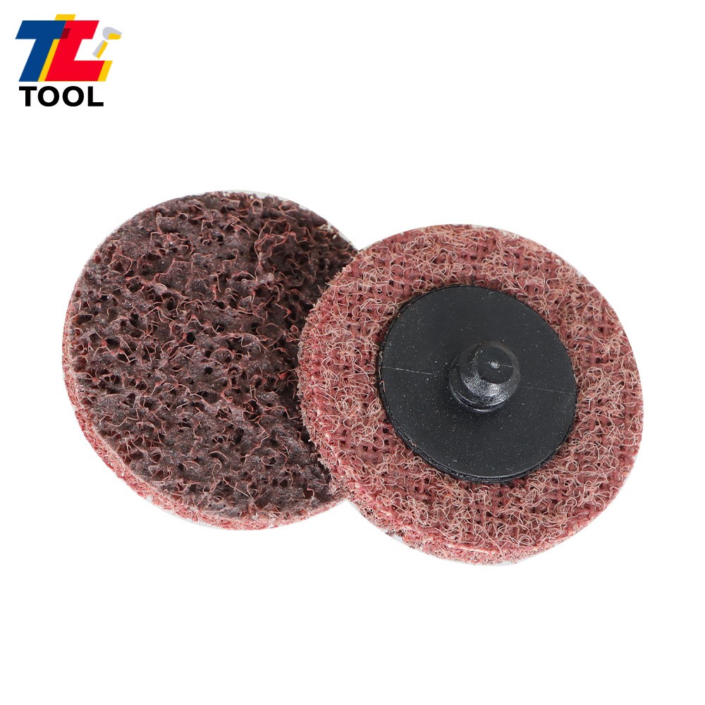 50Pcs 2" Surface Conditioning Discs Roll Lock Die Grinder Sanding Pads