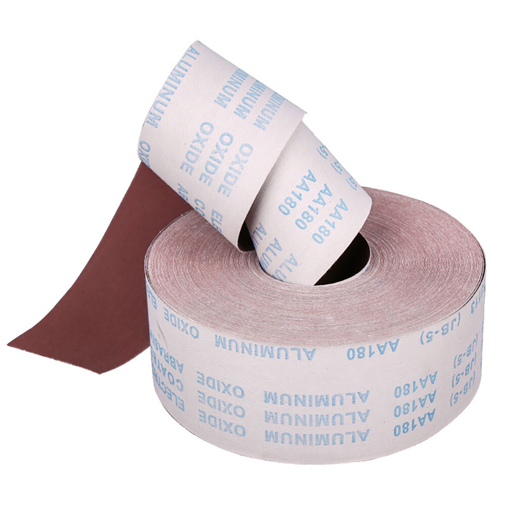 80-600 Grit Sandpaper Roll Emery Cloth Abrasive Sheets Sanding Strips Width 10cm