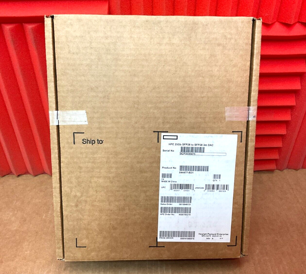 HPE 25GBase Direct Attach Cable 844477-B21 ✅❤️️✅❤️️ NEW! Open Box
