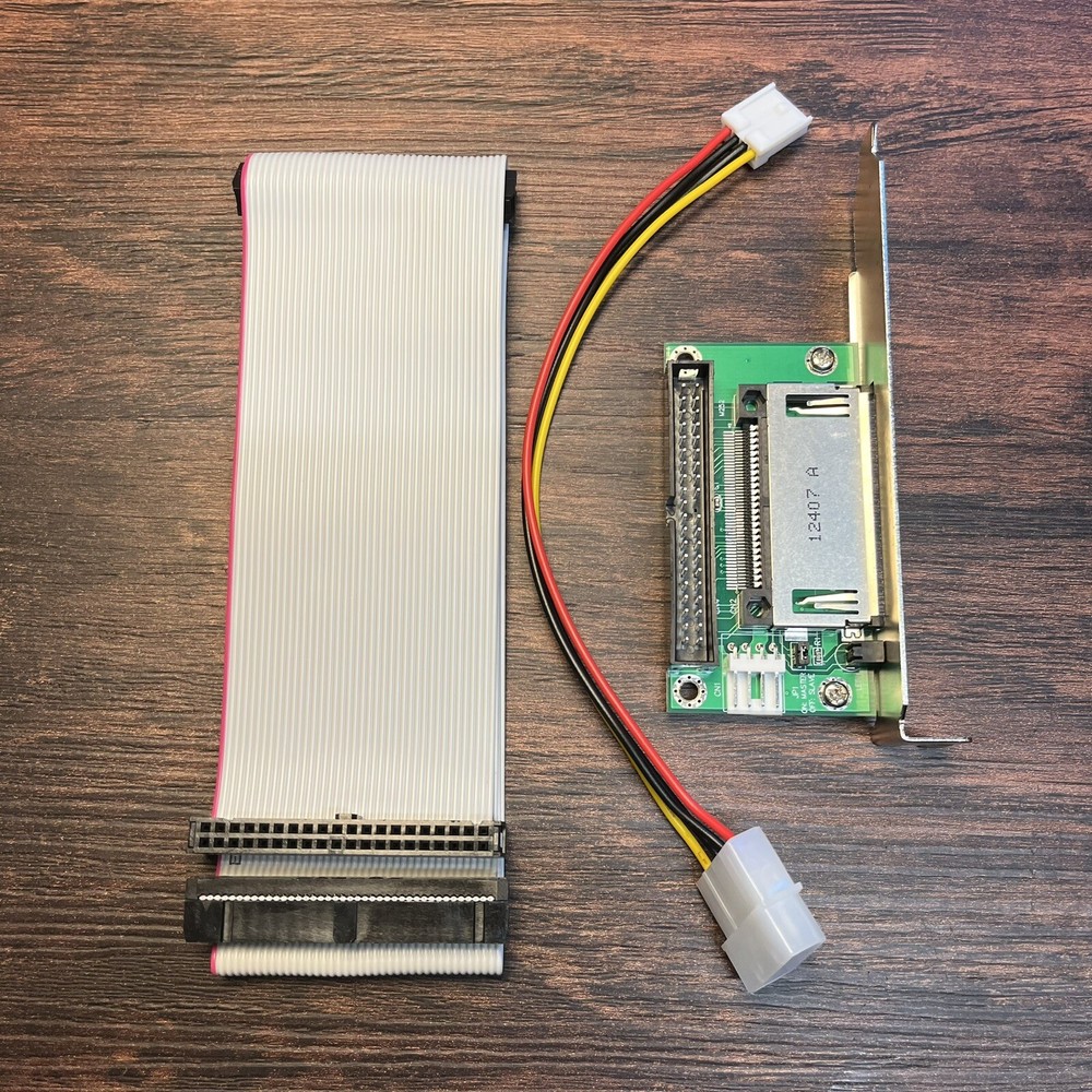 IDE To Compact Flash CF Card Kit With Power & 24” Dual Device IDE Cable