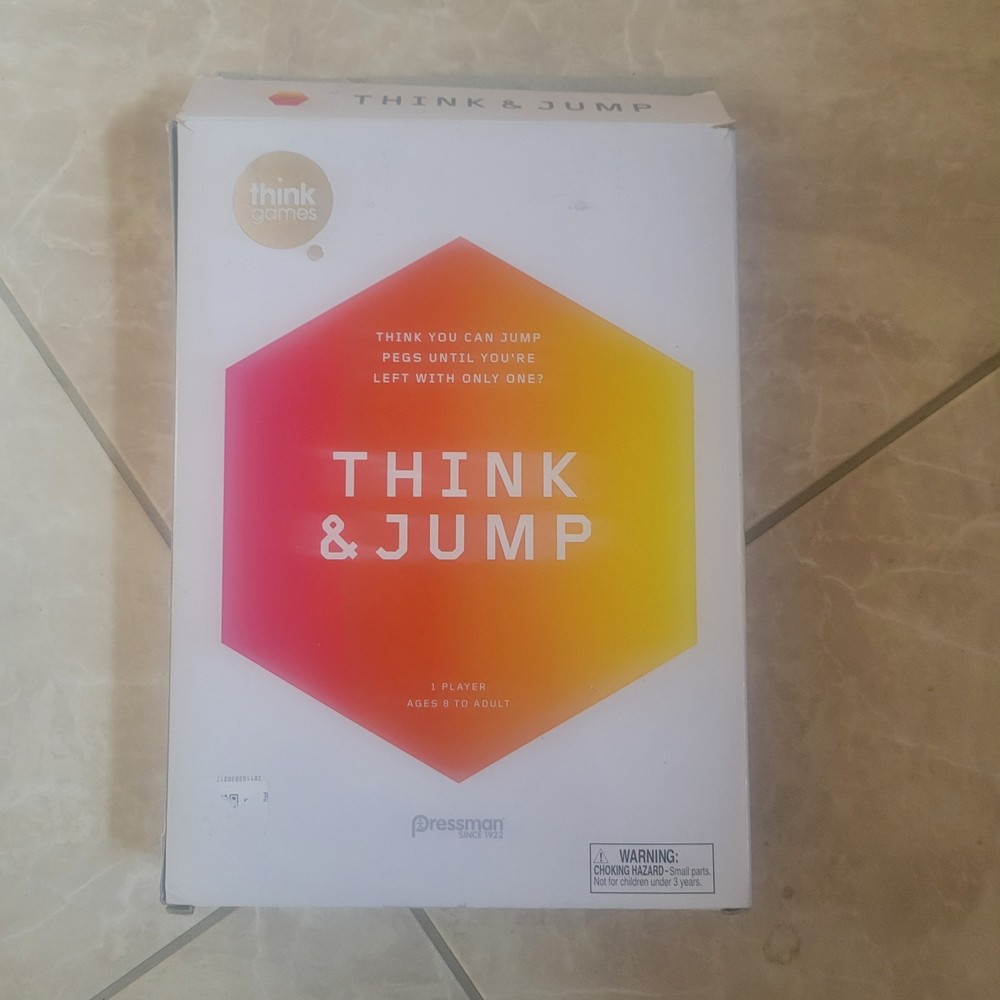 Think Games THINK & JUMP Game Pressman Complete Excellent Condition