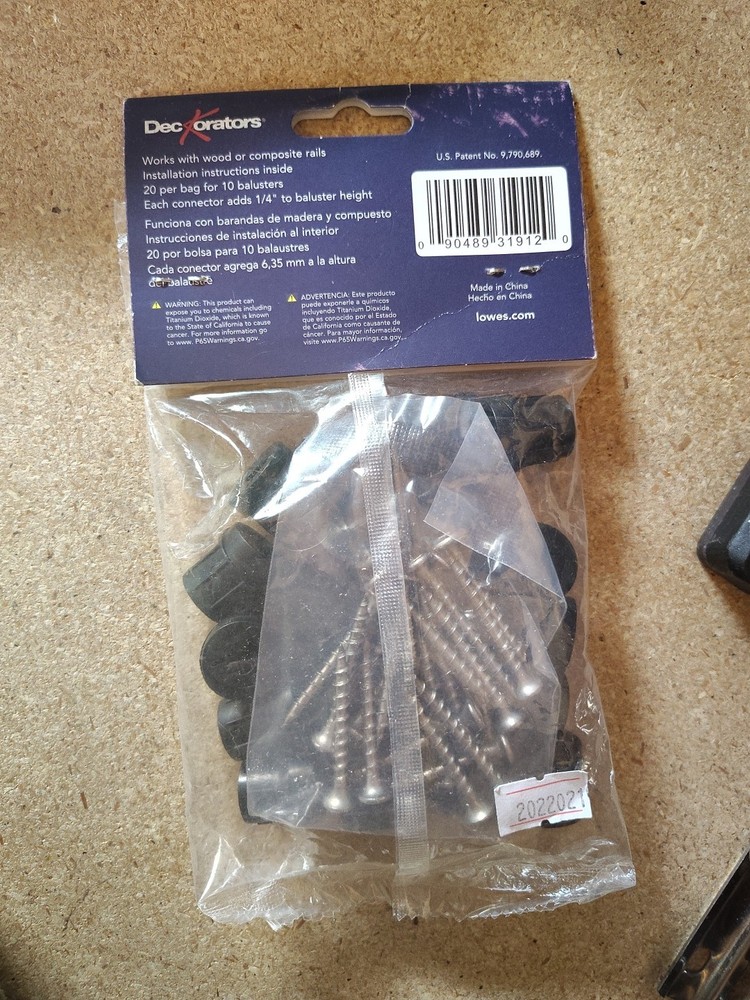 DECKORATORS 2-In-1 Classic Baluster Connectors 20 Pack