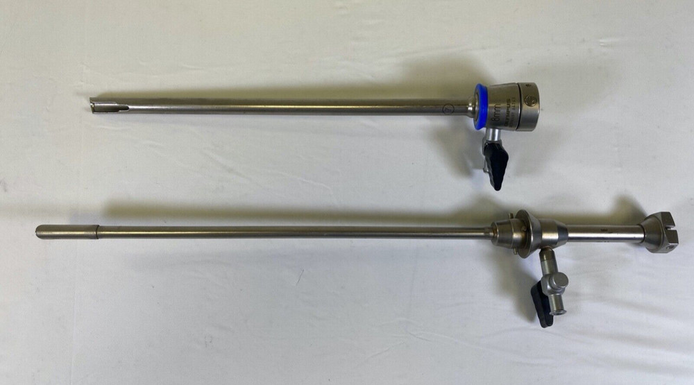 Olympus A4763 & A4766 8mm Outer w/ Visual Obturator Hysteroscope Sheaths ObGyn