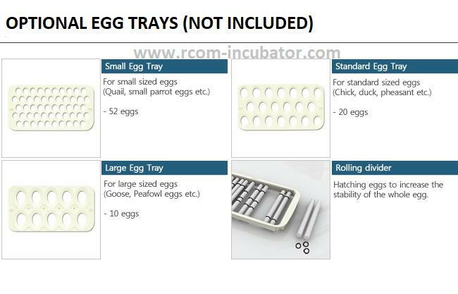 Rcom Max 20 MX-20 Digital Fully Automatic Incubator with Autoturn Egg Functions