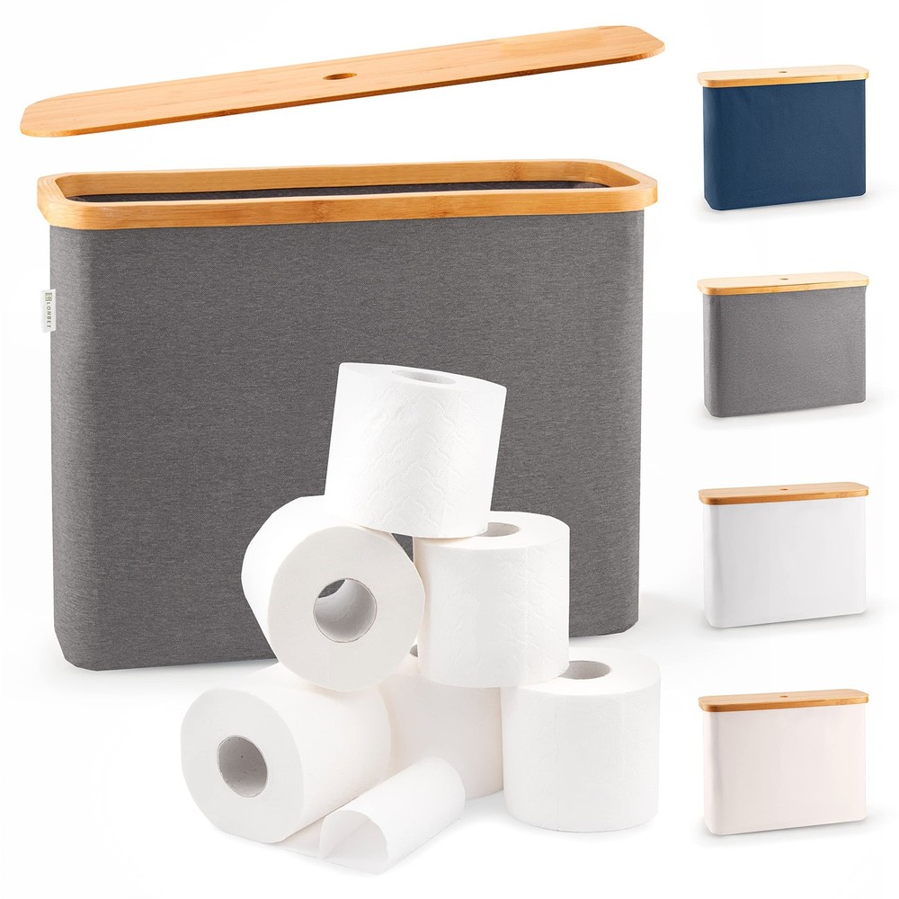 Storage for 12 Rolls, Stackable & Foldable - The Ultimate Bathroom Organizer ...