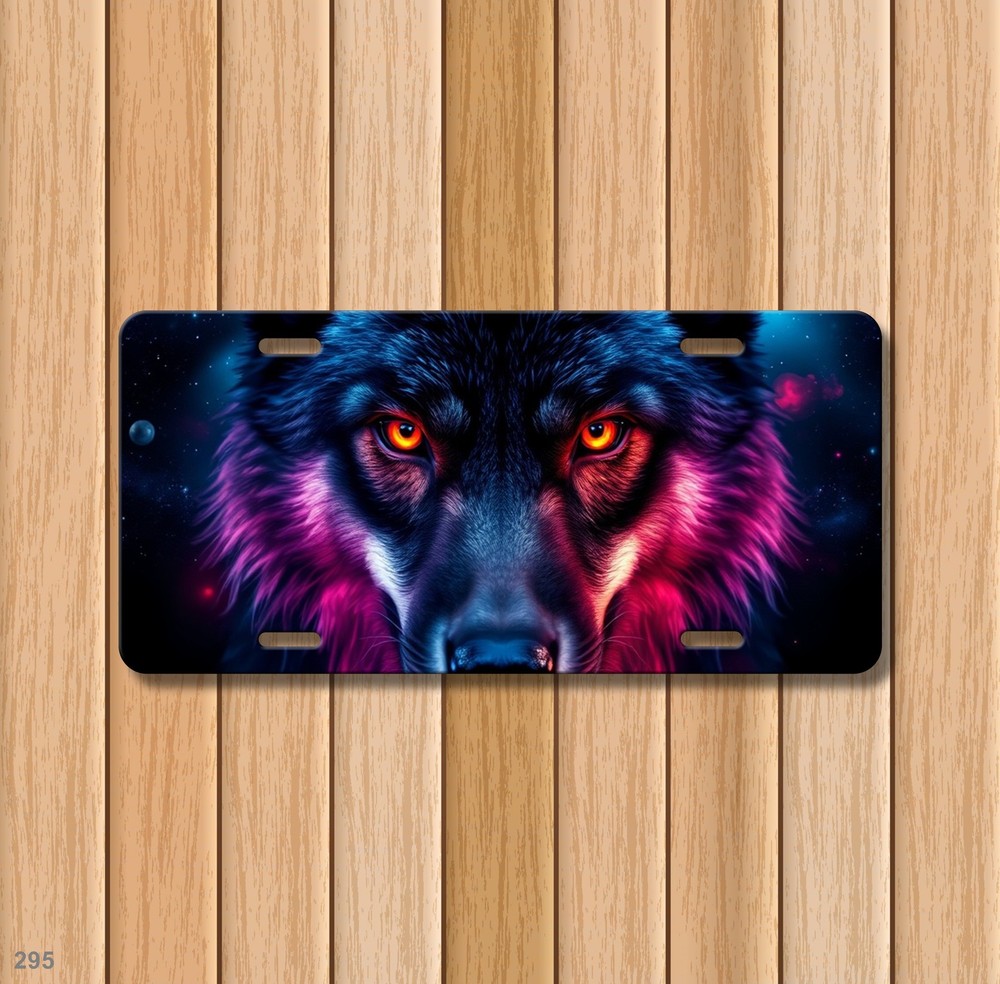 Powerful Wolf License Plate Customizable Decorative Plate Anniversary Gift