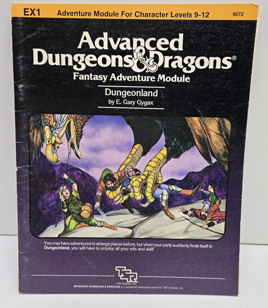 Advanced Dungeons & Dragons - EX1 - Dungeonland - 1983