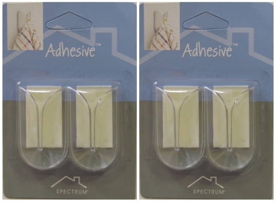 Spectrum Adhesive V-towel Holder Clear - 4 Holders
