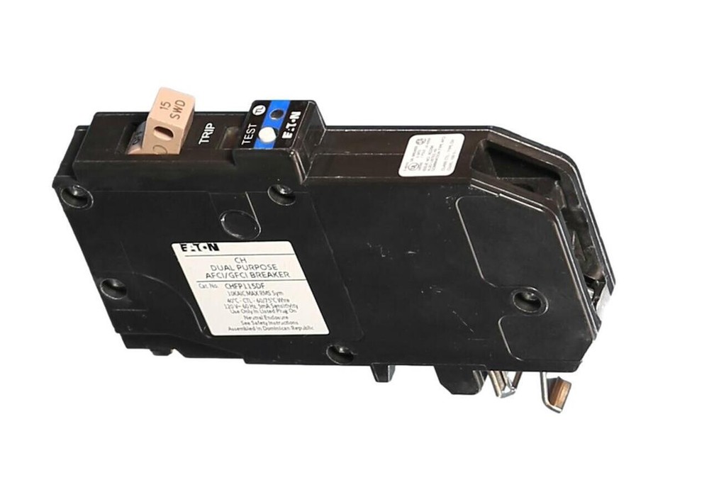 CHFP115DF 10 PCS EATON CUTLER HAMMER 1P 15A DUAL FUNCTION AF/GF CIRCUIT BREAKERS