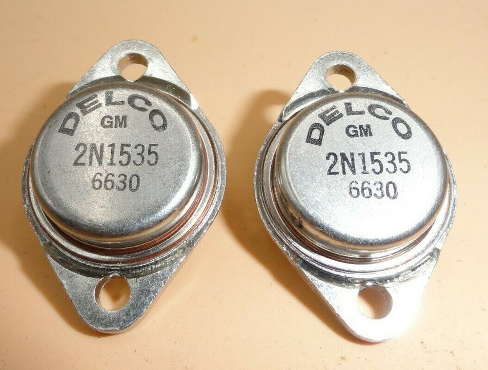 Delco 2N1535 Germanium Power Transistors (QTY 2)