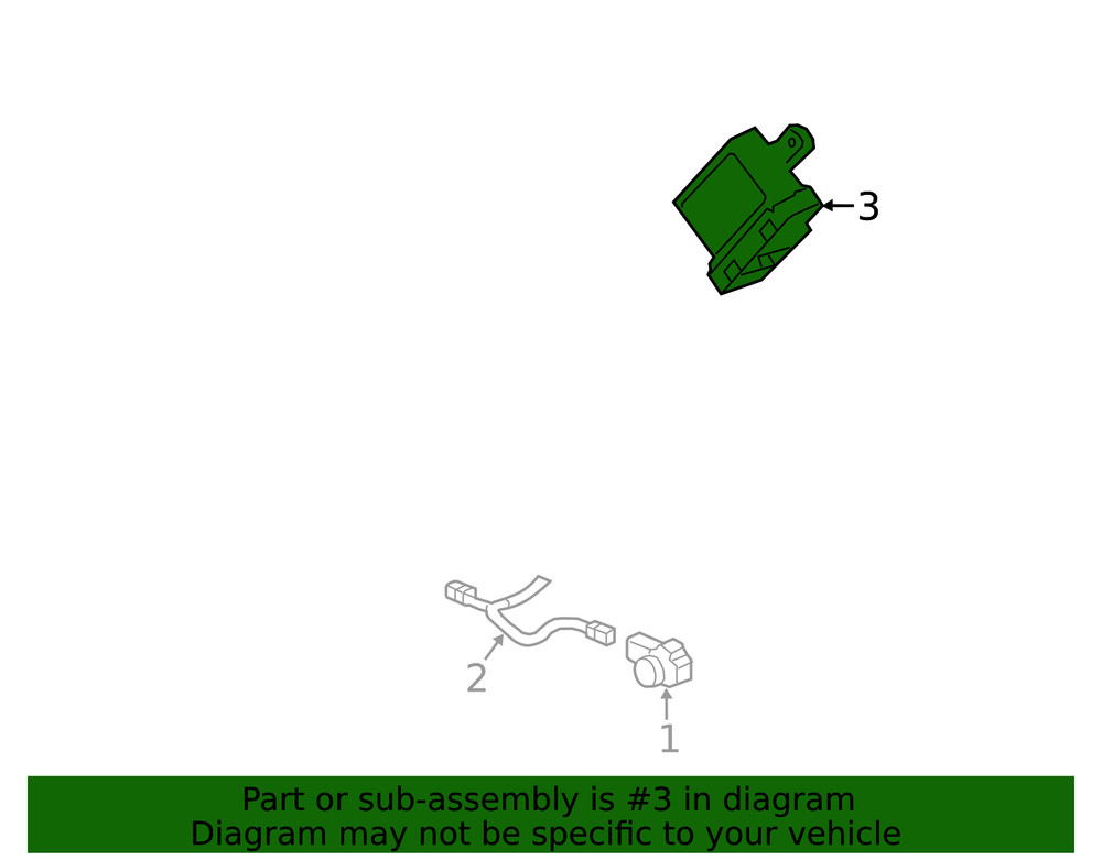 Genuine GM Parking Assist Control Module 84716060