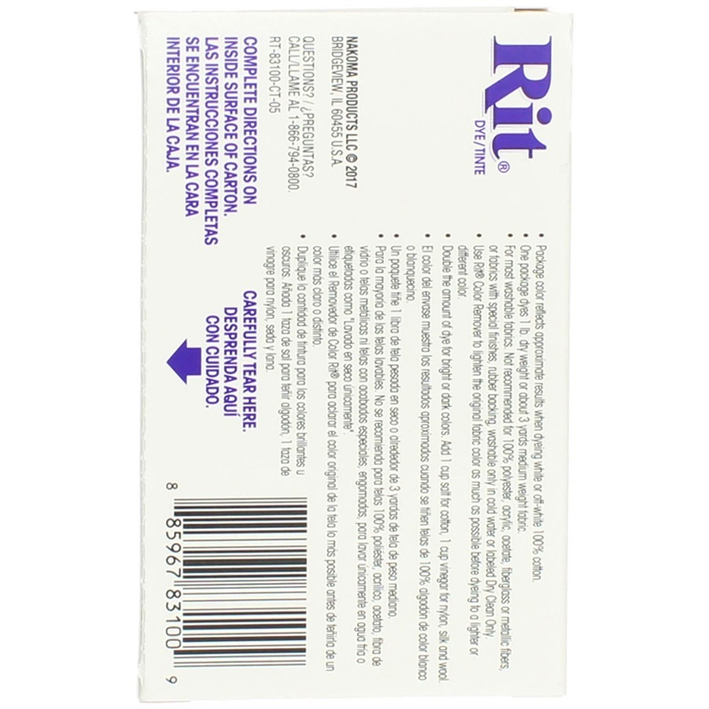 3 Pack Rit All-Purpose Powder Dye, Wine, 1.125 oz
