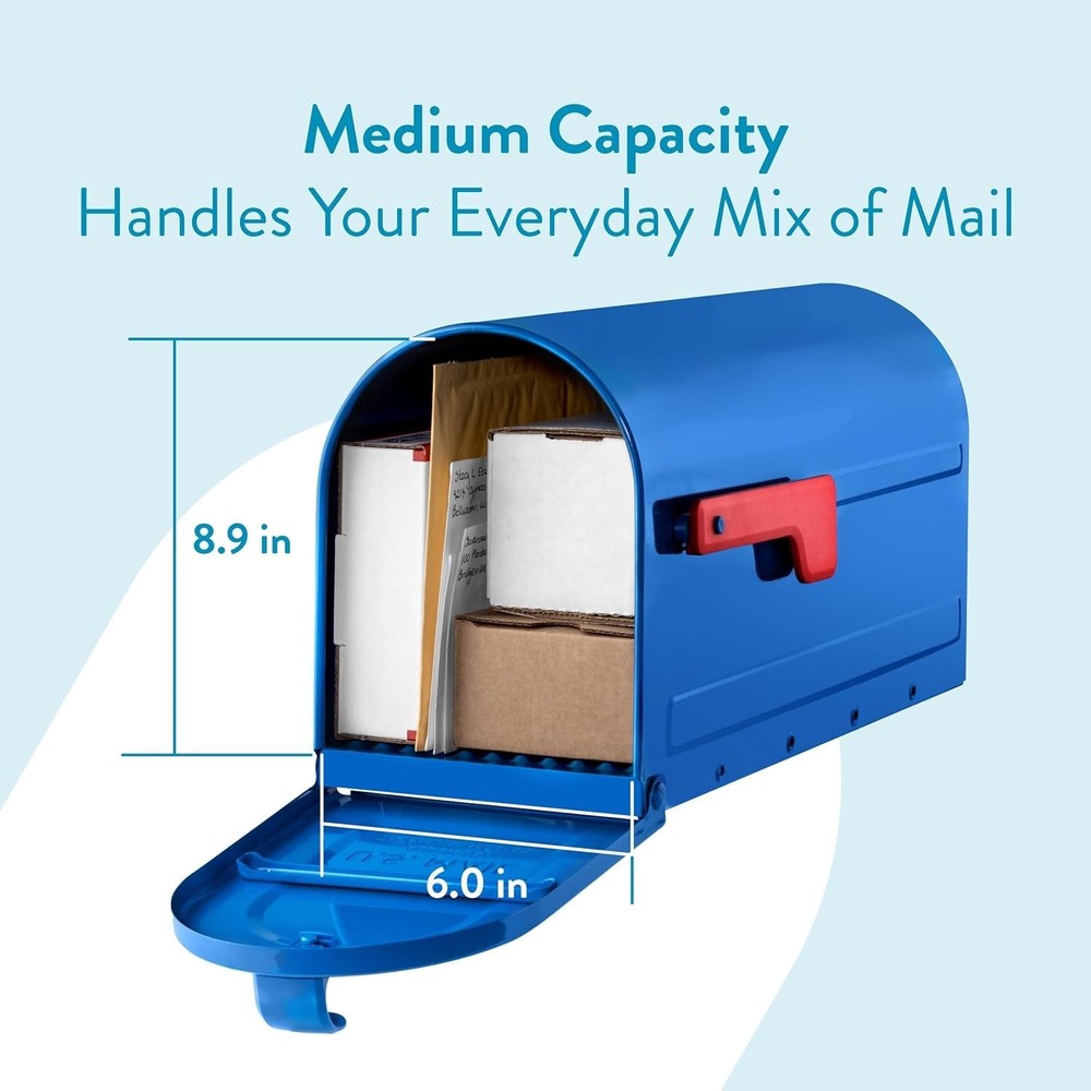 7600BE MB1 Mailbox, Medium, Blue