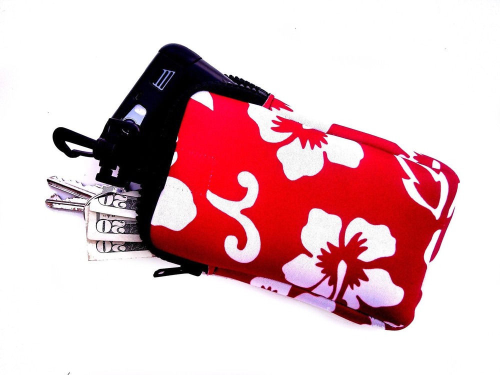 Hook On Neoprene Bags - Retro Red