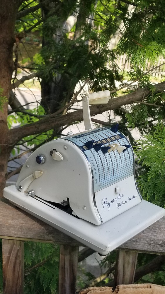 VINTAGE CHECK WRITER PAYMASTER RIBBON WRITER