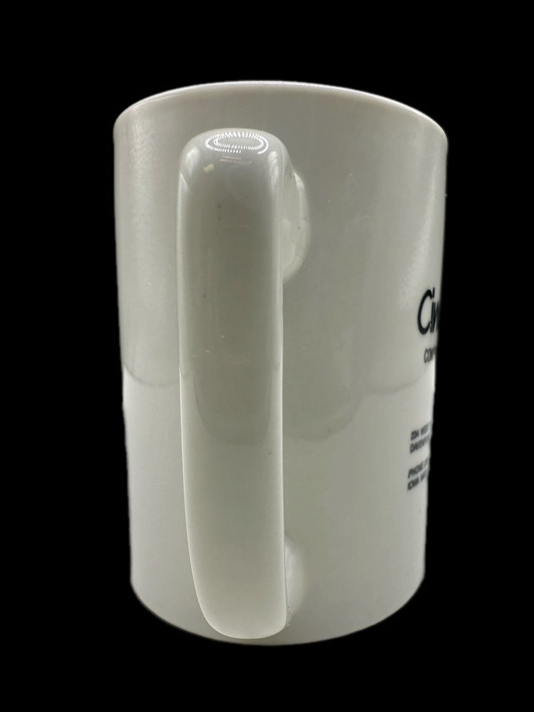 Vintage Rare Apple Logo Medium Coffee Cup Cinarco-Elliott Computer Centers Htf