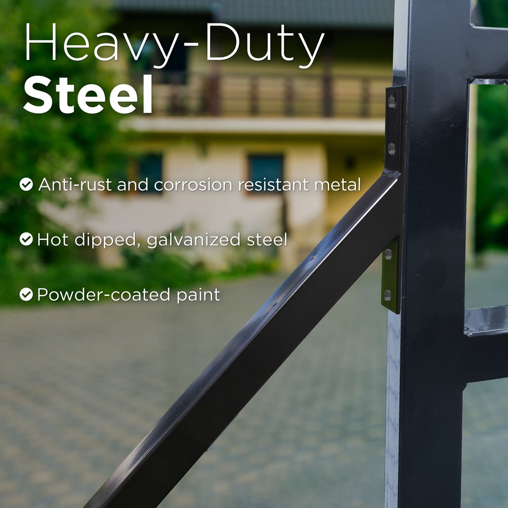 ALEKO Sliding Gate Hardware Kit with Extension Bracket