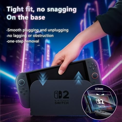 2 Pack Tempered Glass Screen Protector for Nintendo Switch 2 (2025) - Auto Align