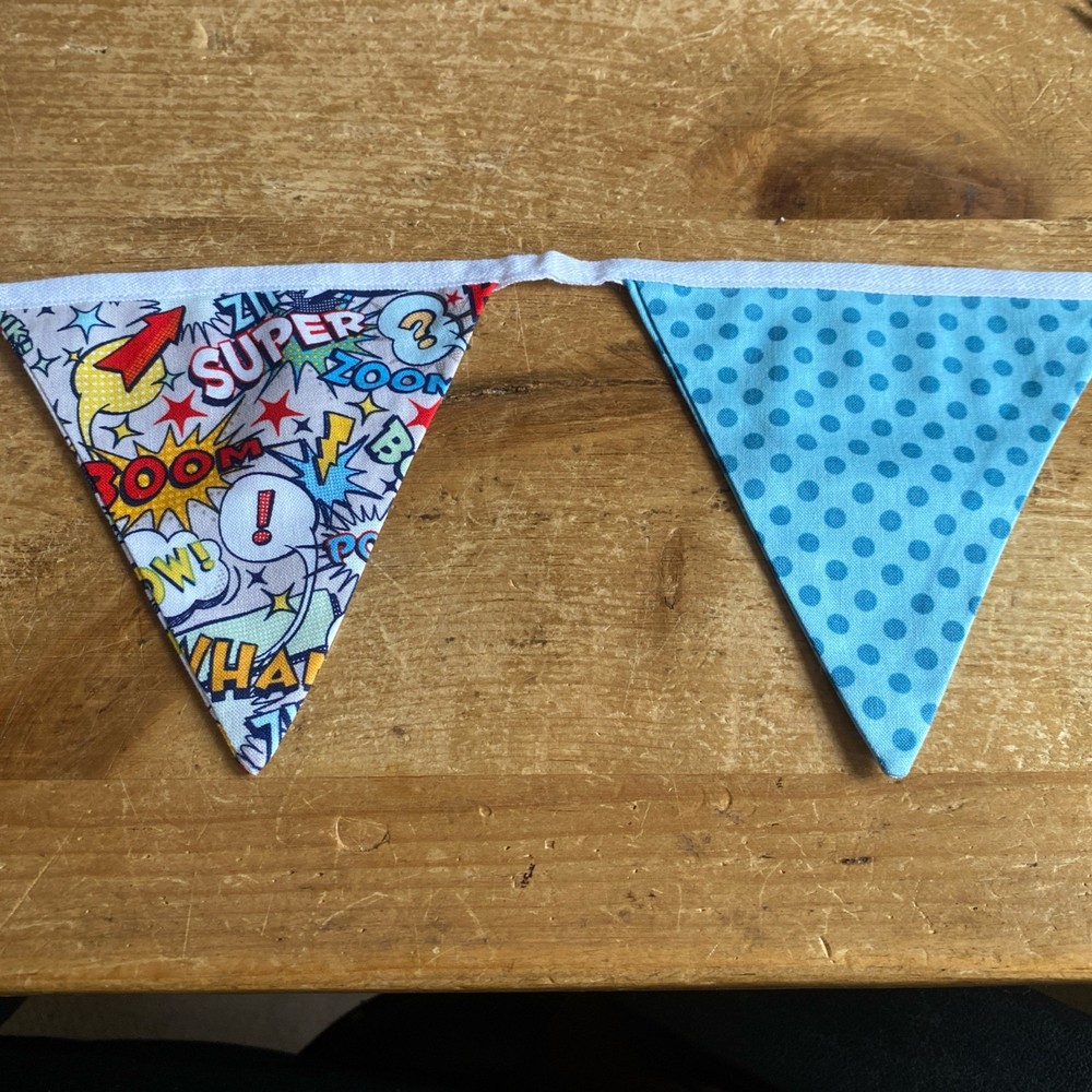 Fabric Bunting superhero party