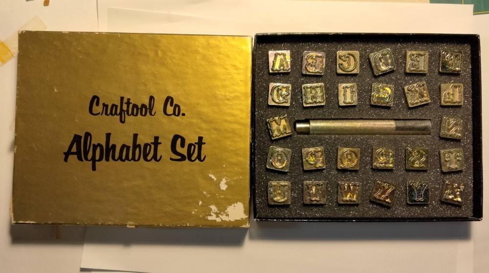 Crafttool 8130 1/2 inch alphabet