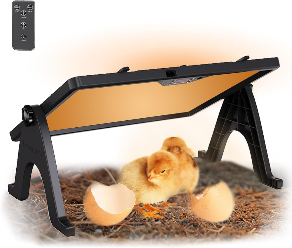 16" X 12" Chick Brooder Heating Plate with anti Stand Cone Heater for Chicks