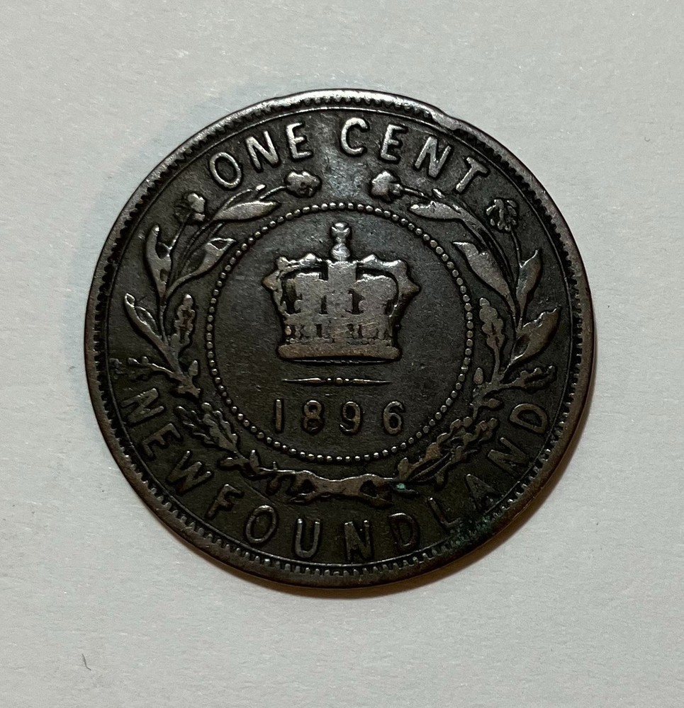 1896 Newfoundland Large One Cent Penny