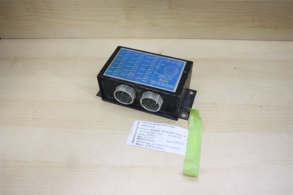 Ledex 28 Volt Relay Selector Switch 172935-001