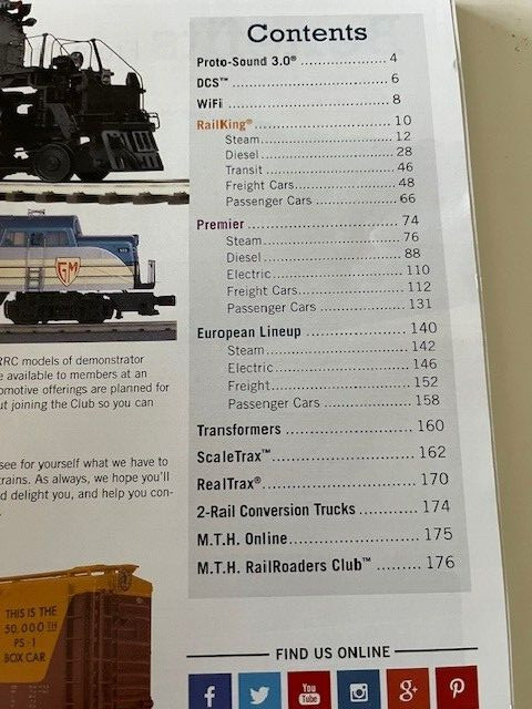 MTH ELECTRIC TRAINS - 2017 - VOLUME 1 & VOLUME 2 - 2 Train Catalogs!