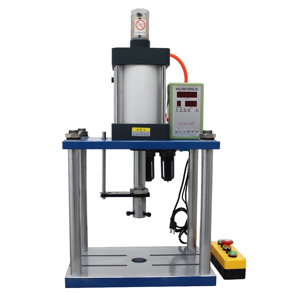 Pneumatic Punch Press Machine with Controller 110V 2866lbs Hand Switch 3.9-1.9in